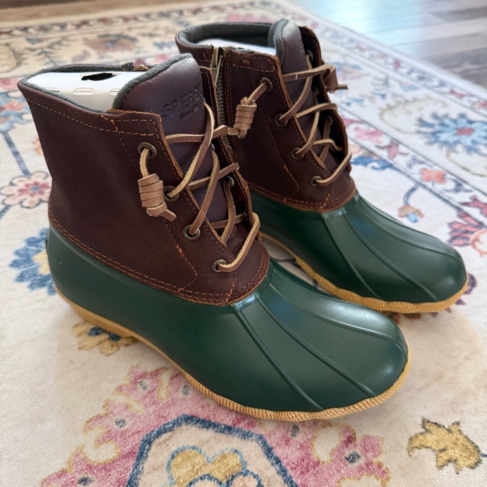 Sperry Saltwater Duck Boots Green